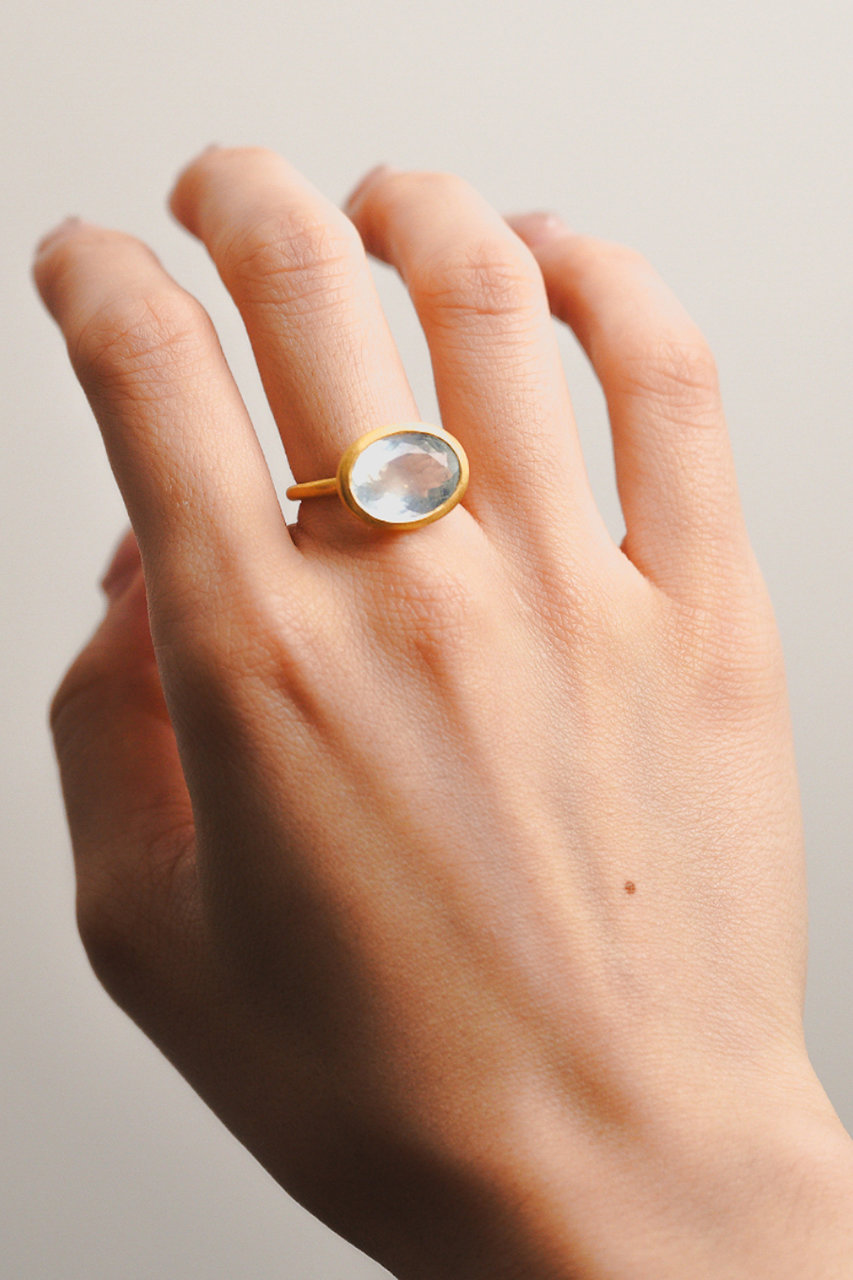 sale✴︎Kui Co.✴︎クイコ✴︎トルマリンリング Kui Co.(クイ)｜アクアマリン リング/ブルー の通販｜ELLESHOP・(エル