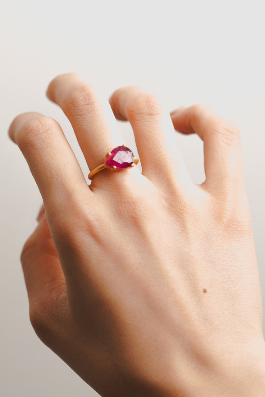 Kui Co.(クイ)｜ルビー リング/レッド の通販｜ELLESHOP・(エル