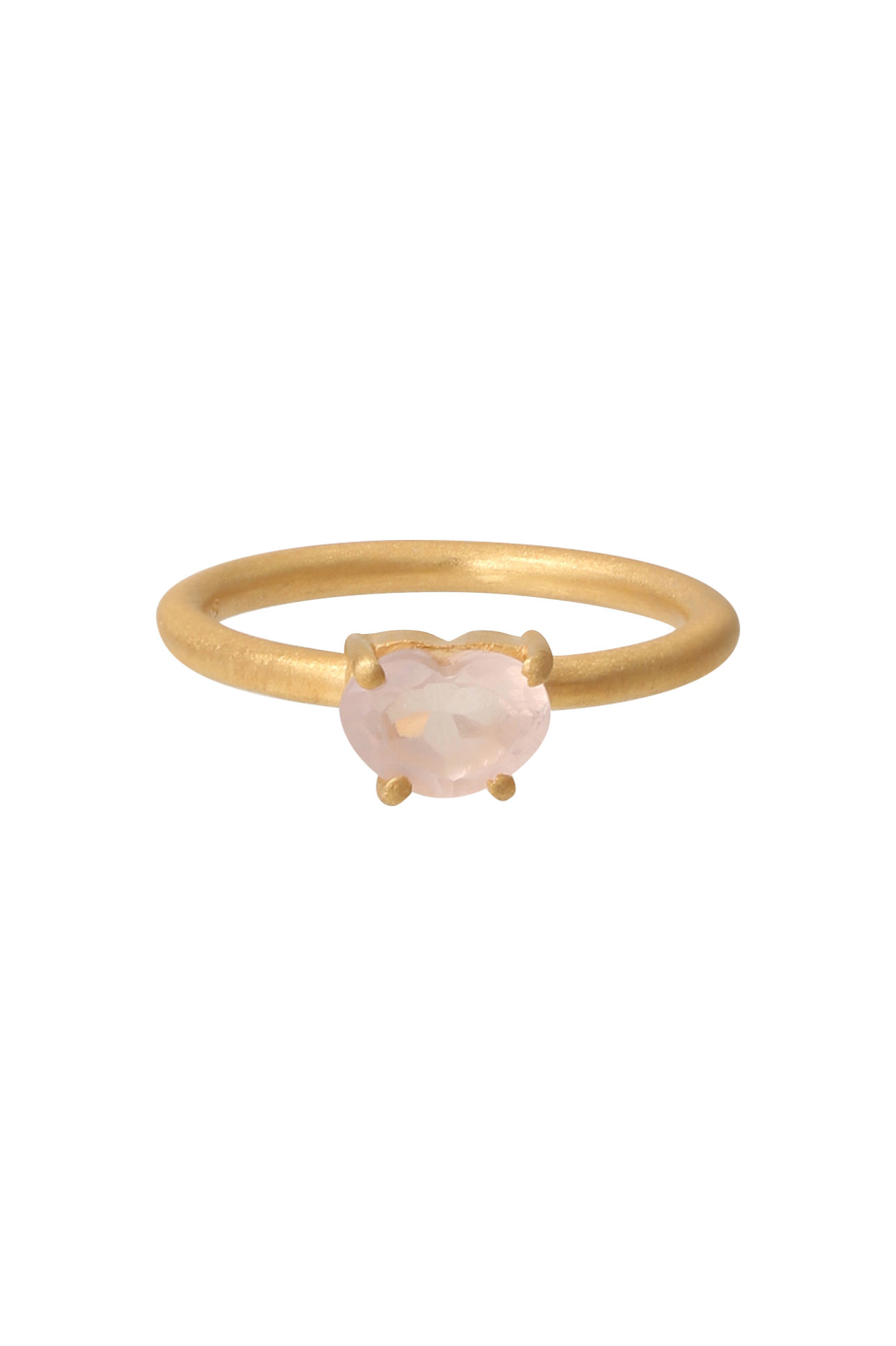 クイ/Kui Co.のローズクォーツ リング(ピンク/RAW-RG1387)