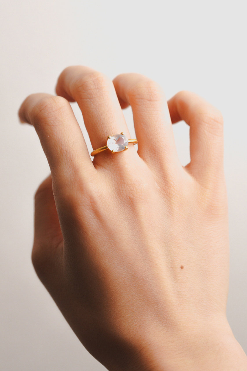 kui co.アクアマリン✳︎ファセットカットリング Kui Co.(クイ)｜アクアマリン リング/ブルー の通販｜ELLESHOP・(エル