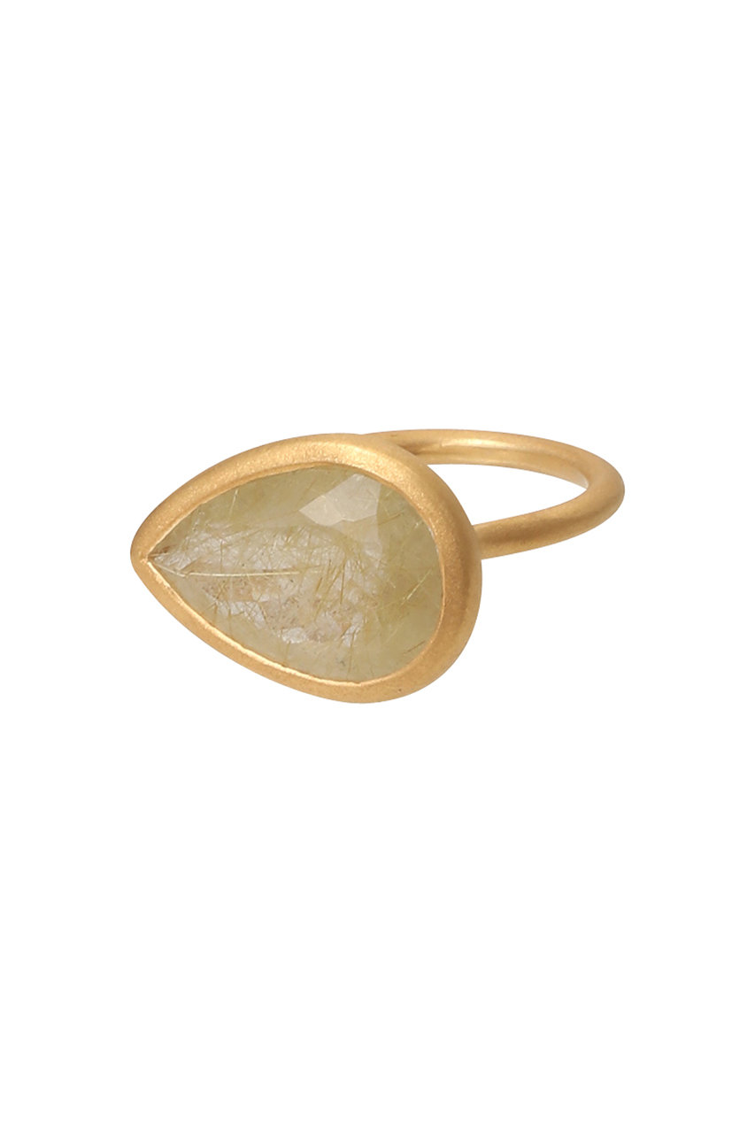 クイ/Kui Co.のルチルクォーツ リング(ゴールド/RAW-RG1377)