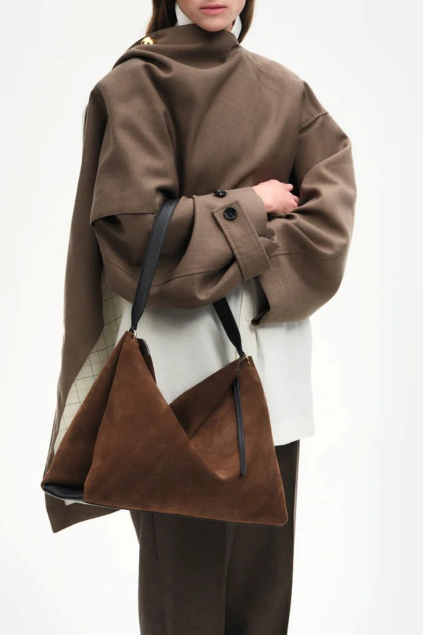 WANDLER(ワンドラー)｜Penelope Tote（Suede）/パリサンダー×ブラック 