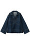DENIM SKIPPER SHIRT フォーエーエム/FOURAM INDIGO