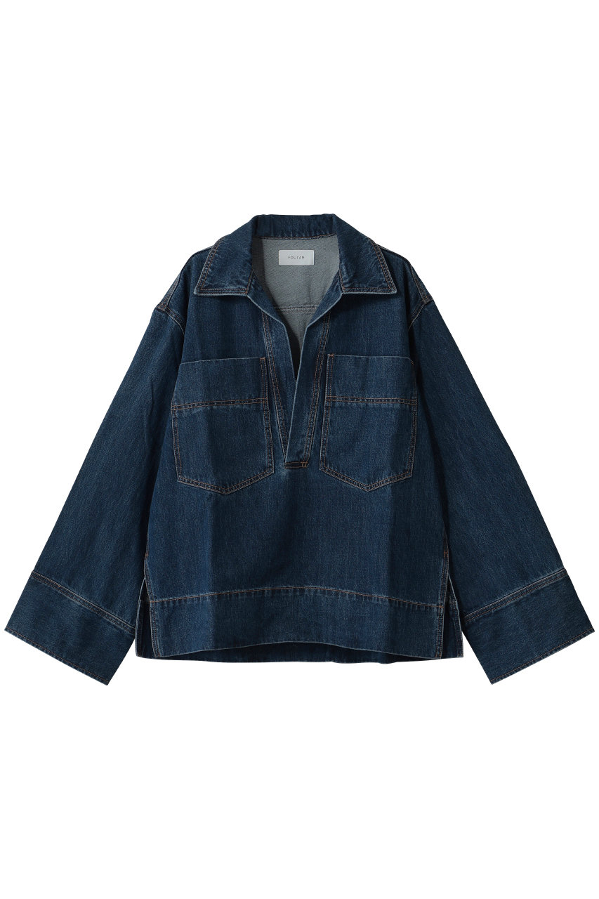 フォーエーエム/FOURAMのDENIM SKIPPER SHIRT(INDIGO/44-01-64-01002)