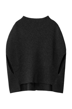 フォーエーエム/FOURAMのWOOL RIB KNIT PONCHO(110300/110301)