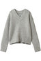 NEP YARN V-NECK KNIT フォーエーエム/FOURAM VANILLA