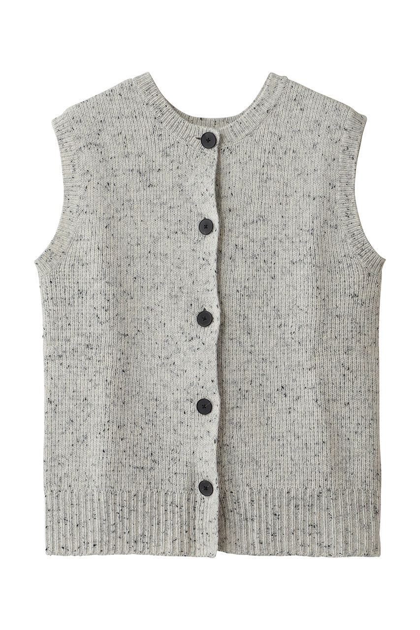 フォーエーエム/FOURAMのNEP YARN VEST(VANILLA/44-02-64-02004)