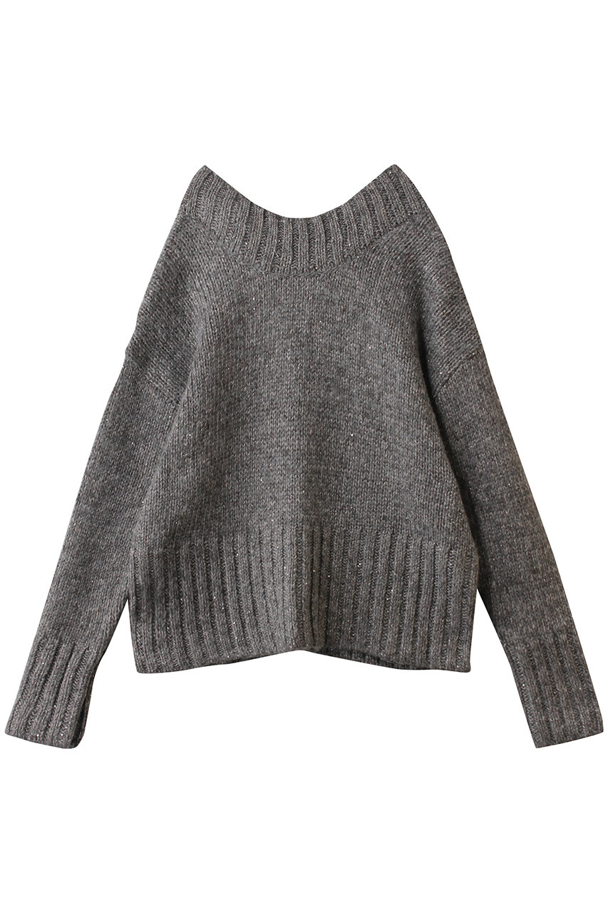 FOURAM SEQUINS LAME KNIT (GRAY, F) フォーエーエム ELLE SHOP FOURAM SEQUINS LAME KNIT (GRAY, F) フォーエーエム ELLE SHOP