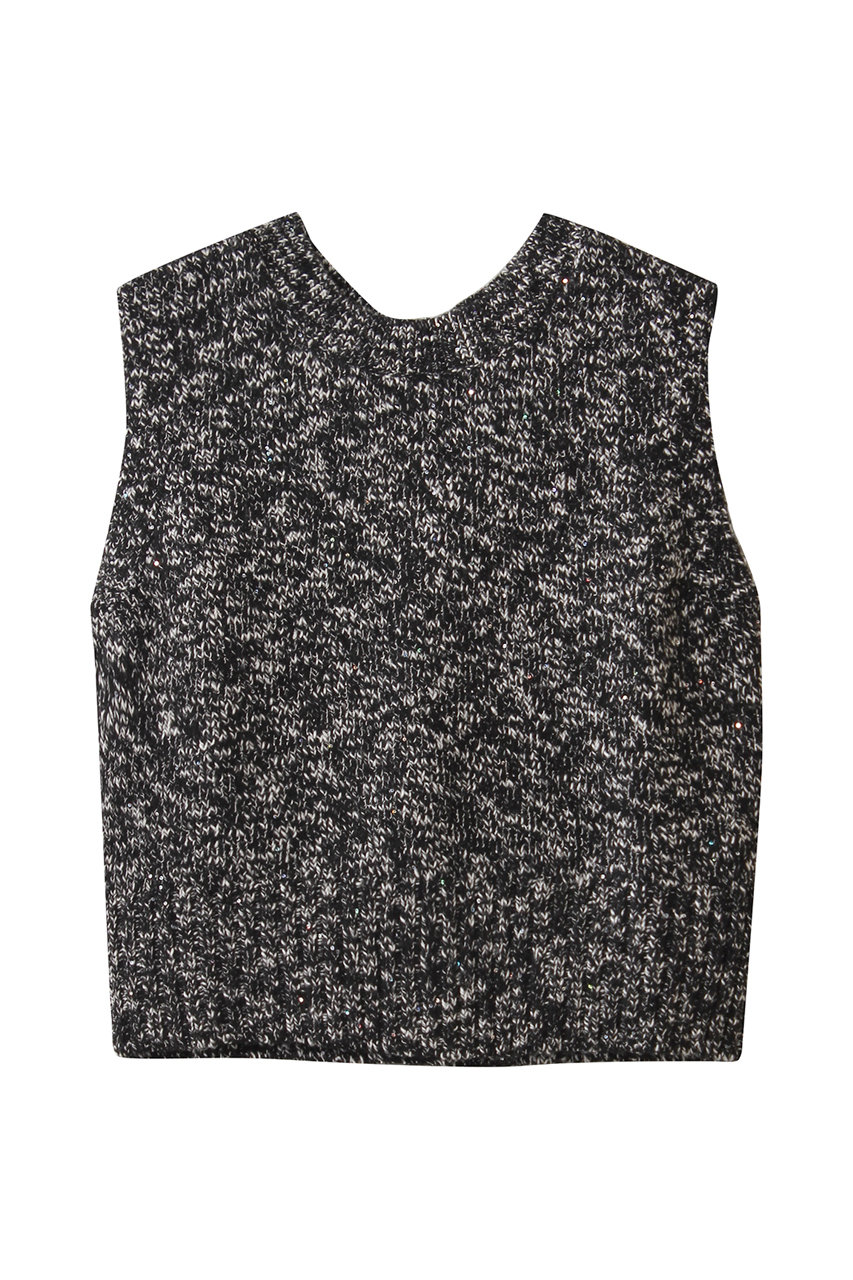 フォーエーエム/FOURAMのMELANGE SEQUNIS KNIT(BLACK/44-02-52-02001)