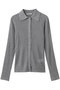 KNIT POLO SHIRT フォーエーエム/FOURAM GRAY