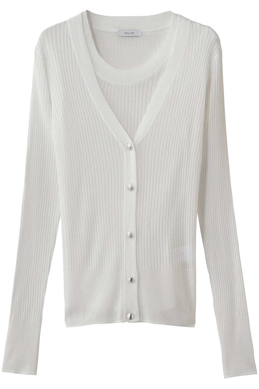 フォーエーエム/FOURAMのTENCEL KNIT ENSEMBLE(WHITE/44-02-61-02002)