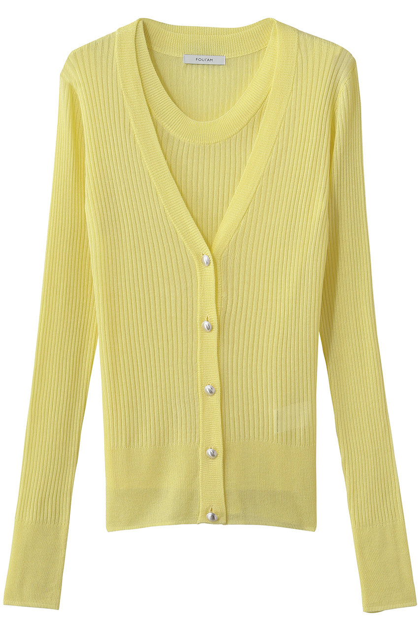 フォーエーエム/FOURAMのTENCEL KNIT ENSEMBLE(YELLOW/44-02-61-02002)