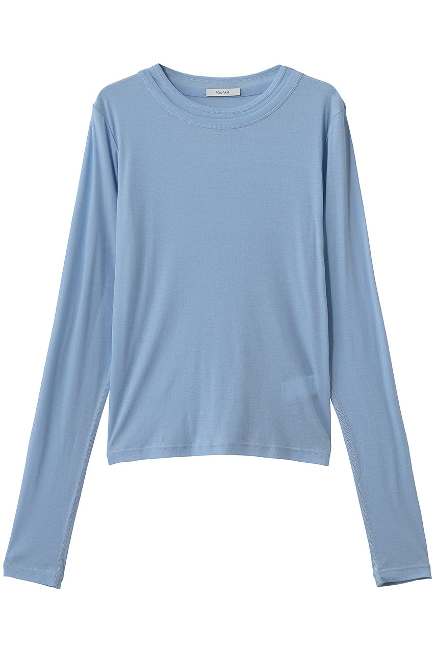 フォーエーエム/FOURAMのDOUBLE NECK SHEER P/O(BABY BLUE/44-03-61-03003)