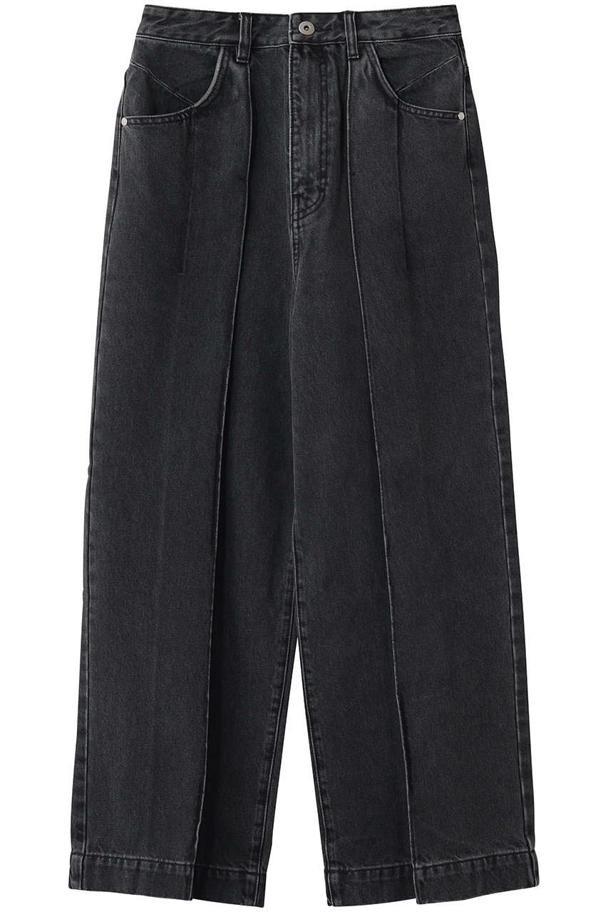 フォーエーエム/FOURAMのTUCKED DENIM PANTS(BLACK/44-04-61-04003)
