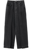 TUCKED DENIM PANTS