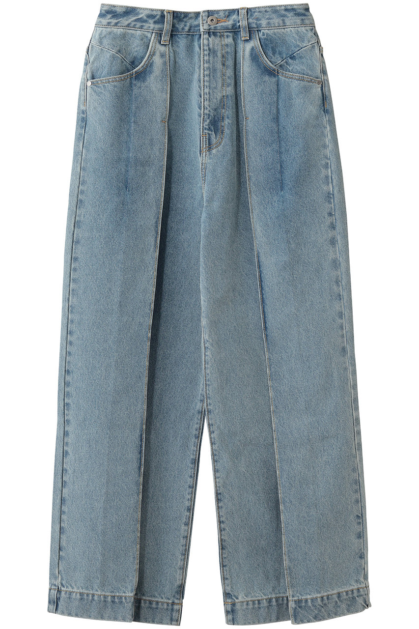 フォーエーエム/FOURAMのTUCKED DENIM PANTS(BLUE/44-04-61-04003)