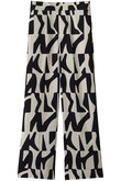 RAYON LINEN PRINT PANTS