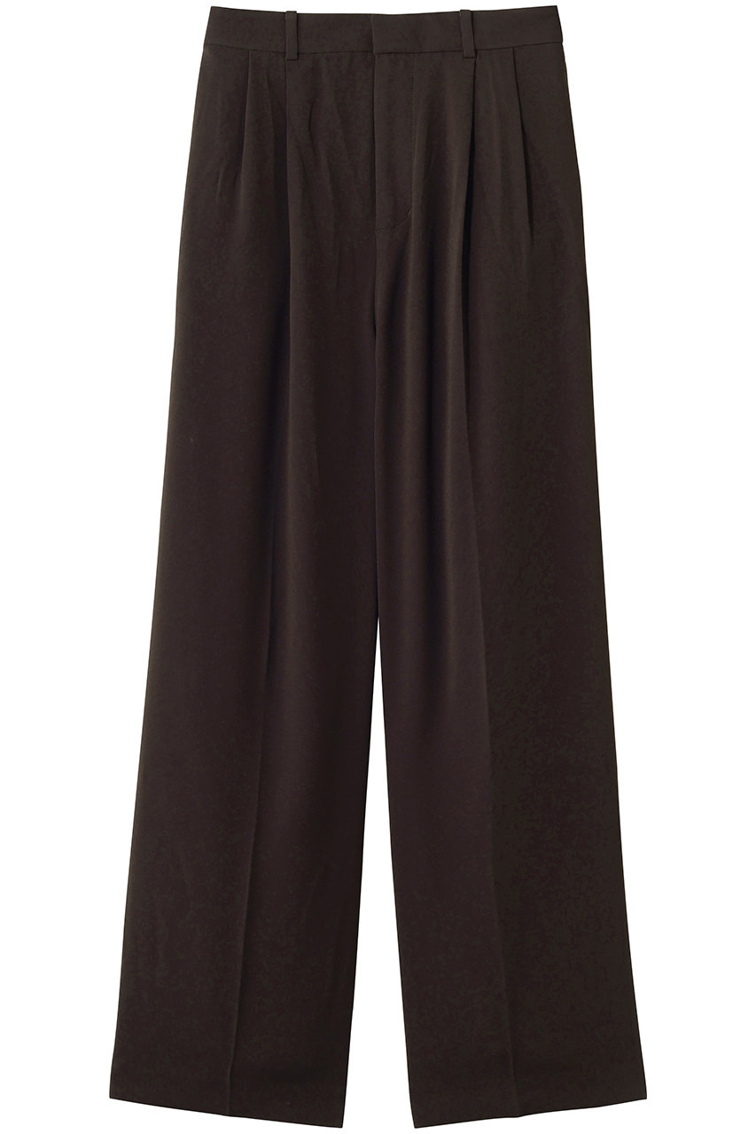 フォーエーエム/FOURAMのBACK SATIN 2TACK PANTS(BROWN/44-04-62-04002)