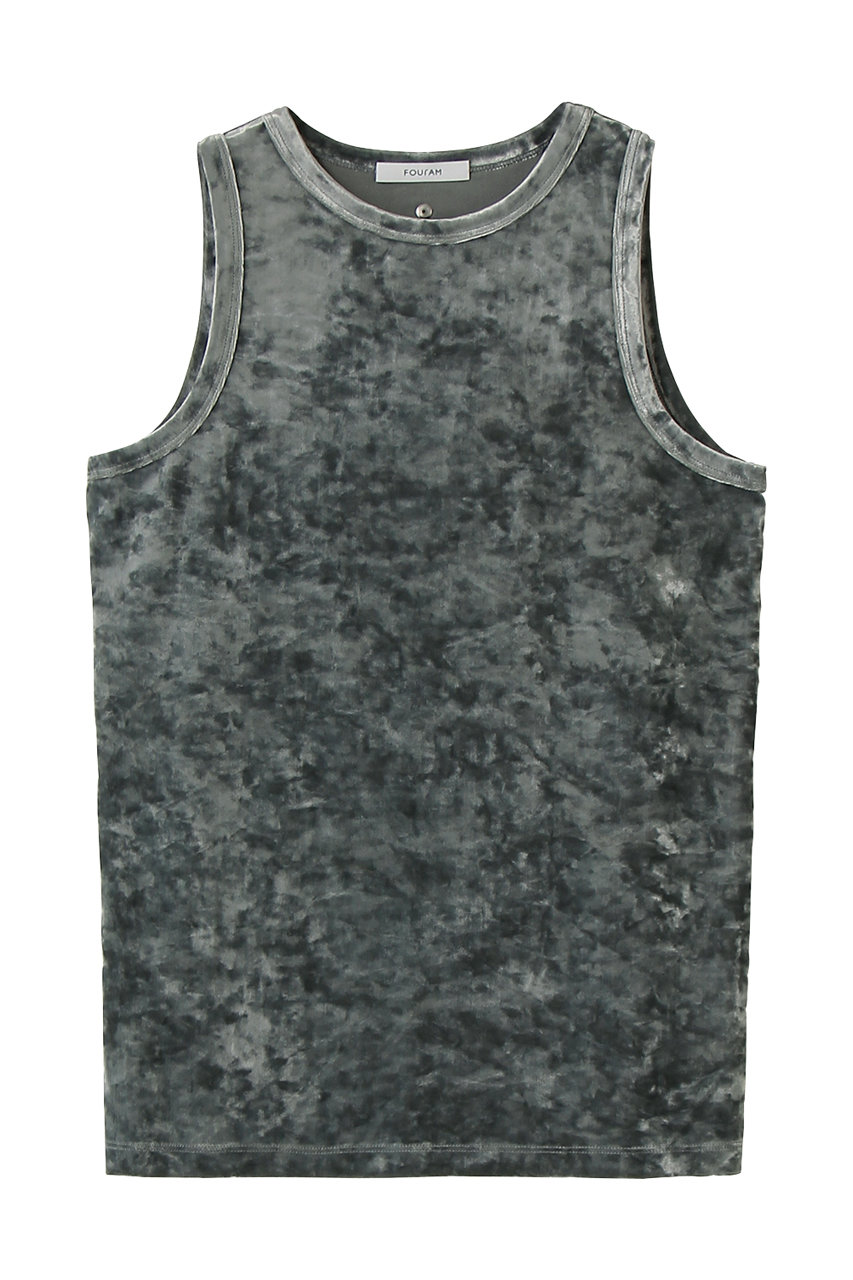 フォーエーエム/FOURAMのSTRETCH VELOUR TANK TOP(OLIVE/44-03-52-03007)
