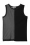 HALF SHEER TANK TOP フォーエーエム/FOURAM BLACK