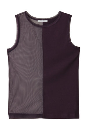 フォーエーエム/FOURAMのHALF SHEER TANK TOP(110100/110101)