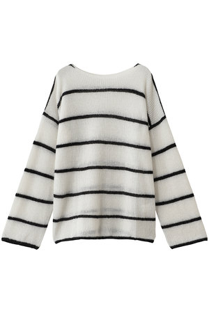 フォーエーエム/FOURAMのMOHAIR BORDER KNIT(110300/110301)