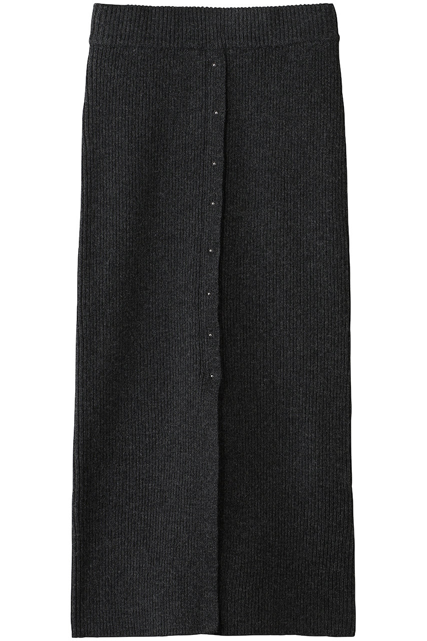 FOURAM WOOL RIB KNIT SKIRT (DARK GRAY, F) フォーエーエム ELLE SHOP