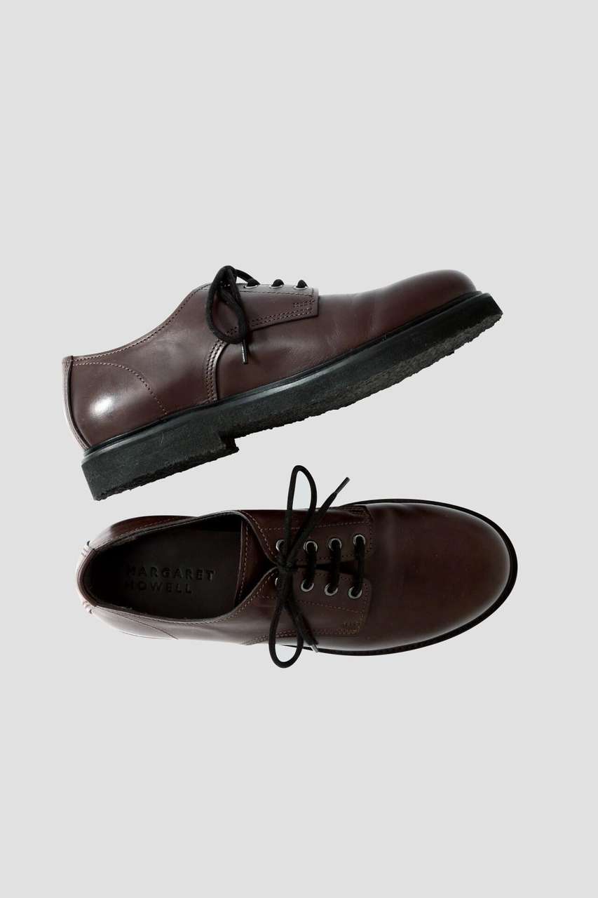 マーガレット・ハウエル メン/MARGARET HOWELL MENのRAW EDGE DERBY(ブラウン/5794170001)