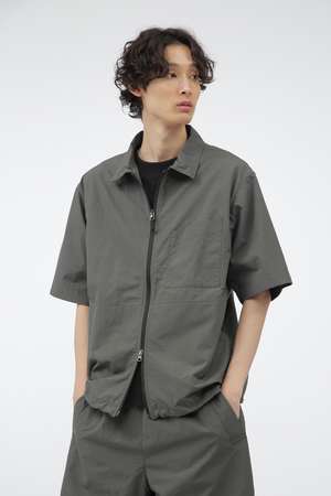 マーガレット・ハウエル メン/MARGARET HOWELL MENのWATER REPELLENT NYLON POPLIN SHIRT(110100/110102)