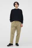 IRREGULAR COTTON TWILL TROUSERS