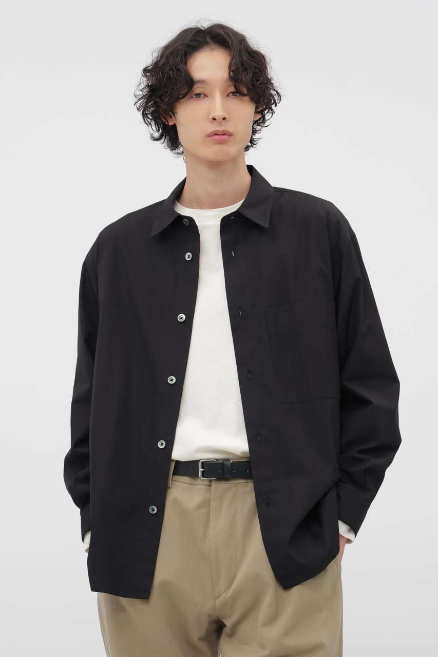 マーガレット・ハウエル メン/MARGARET HOWELL MENのFINE COMPACT COTTON POPLIN SHIRT(ブラック/5795250251)