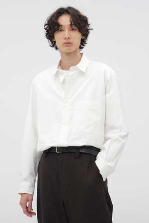 マーガレット・ハウエル メン/MARGARET HOWELL MENのFINE COMPACT COTTON POPLIN SHIRT(110400/110403)