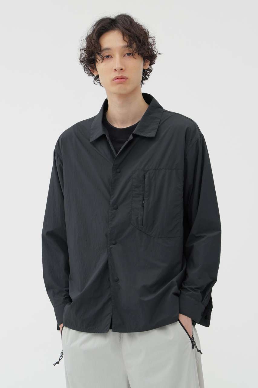 マーガレット・ハウエル メン/MARGARET HOWELL MENのRECYCLE NYLON LIGHT POPLIN SHIRT(グレー/5795254001)