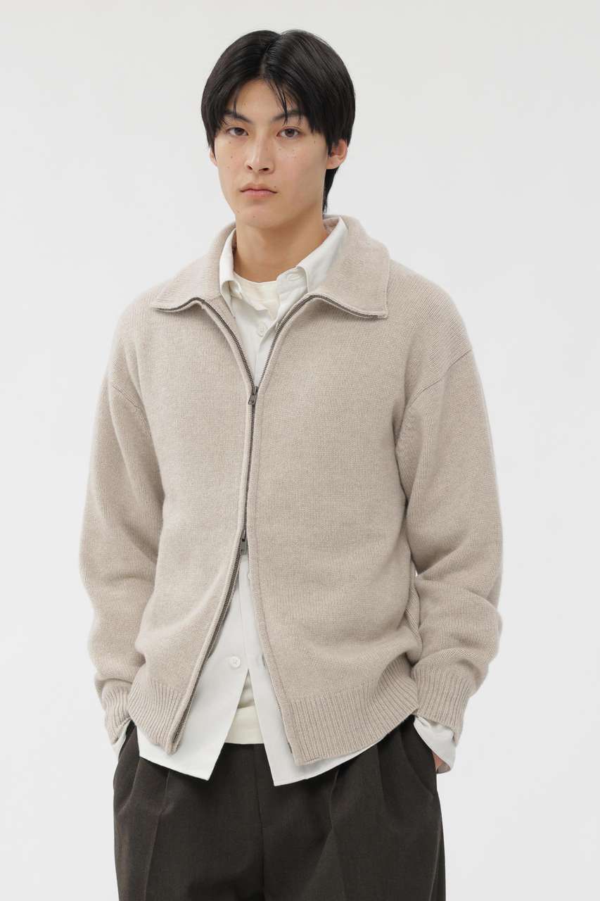 マーガレット・ハウエル メン/MARGARET HOWELL MENのWOOL CASHMERE SILK KNITWEAR(ベージュ/5795260206)