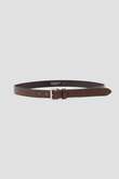 OILED LEATHER NARROW BELT
