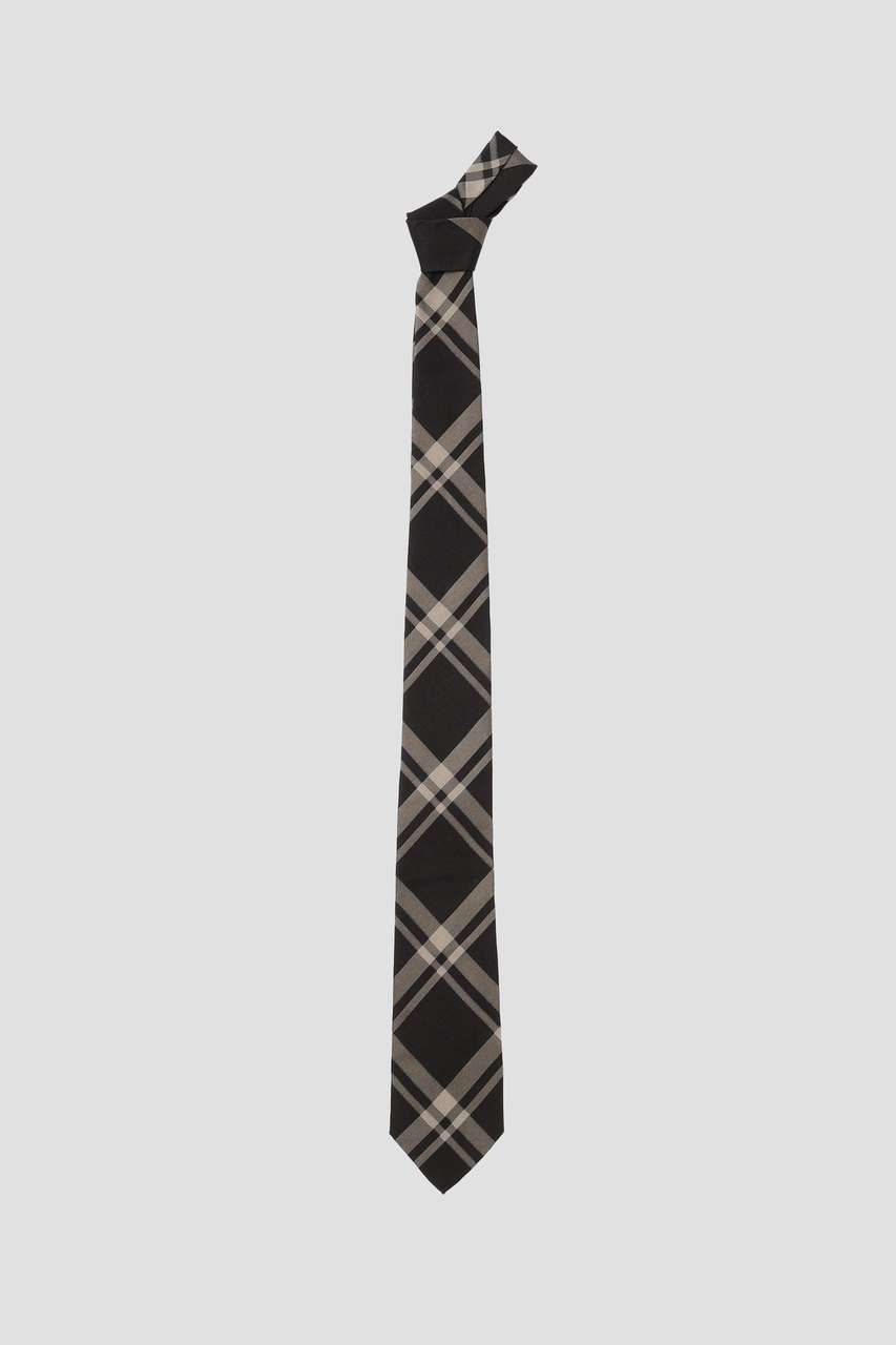 マーガレット・ハウエル メン/MARGARET HOWELL MENのTWO COLOUR TARTAN SILK TIE(グレー/5795280202)