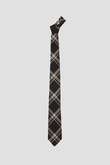 TWO COLOUR TARTAN SILK TIE
