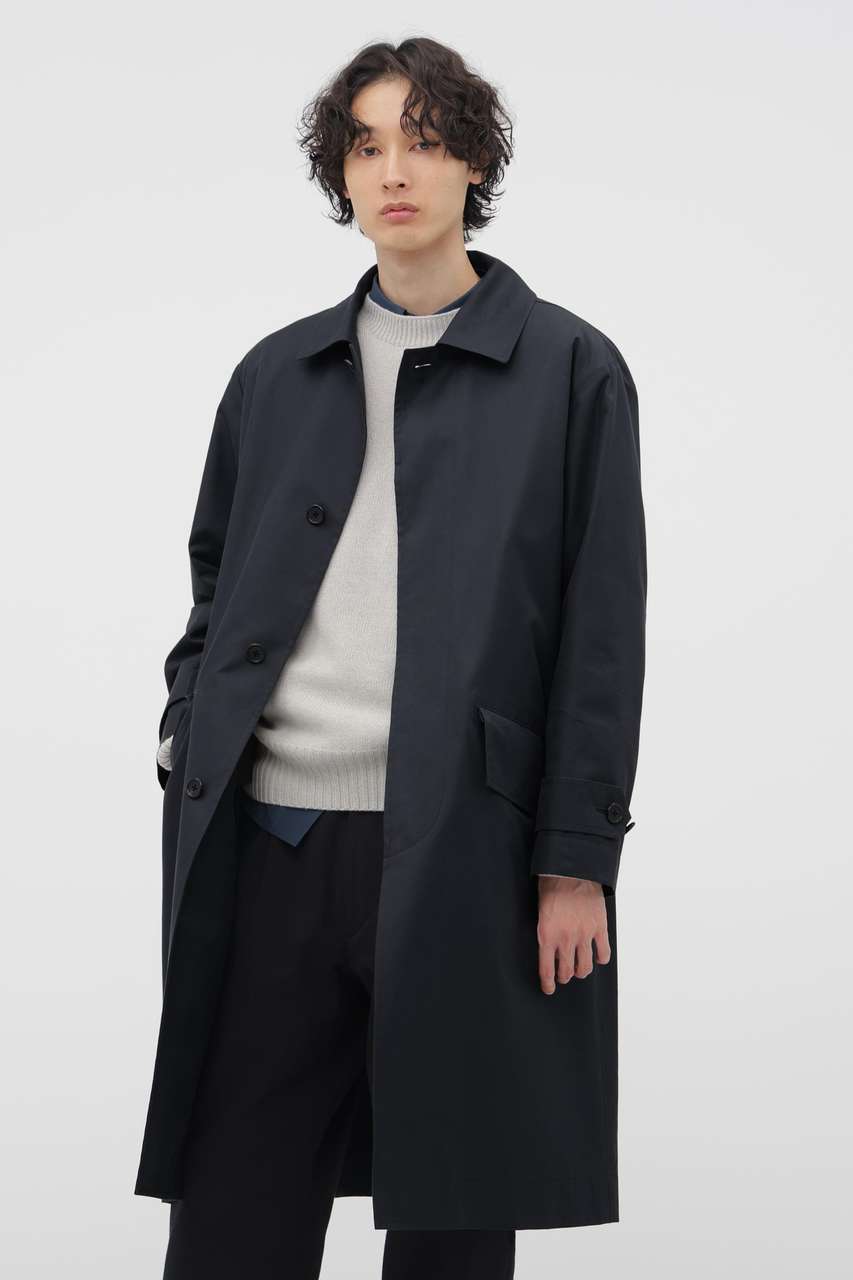 マーガレット・ハウエル メン/MARGARET HOWELL MENのCOTTON NYLON GABARDINE COAT(ネイビー/5796110201)