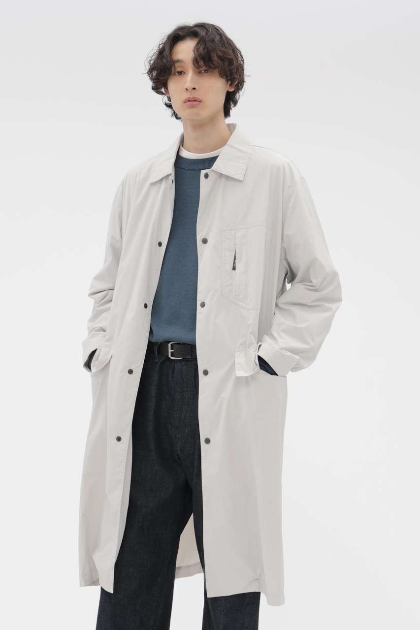 マーガレット・ハウエル メン/MARGARET HOWELL MENのRECYCLED NYLON COMPACT RIPSTOP COAT(グレー/5796117003)