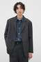 CRISP WOOL PLAINWEAVE JACKET マーガレット・ハウエル メン/MARGARET HOWELL MEN グレー