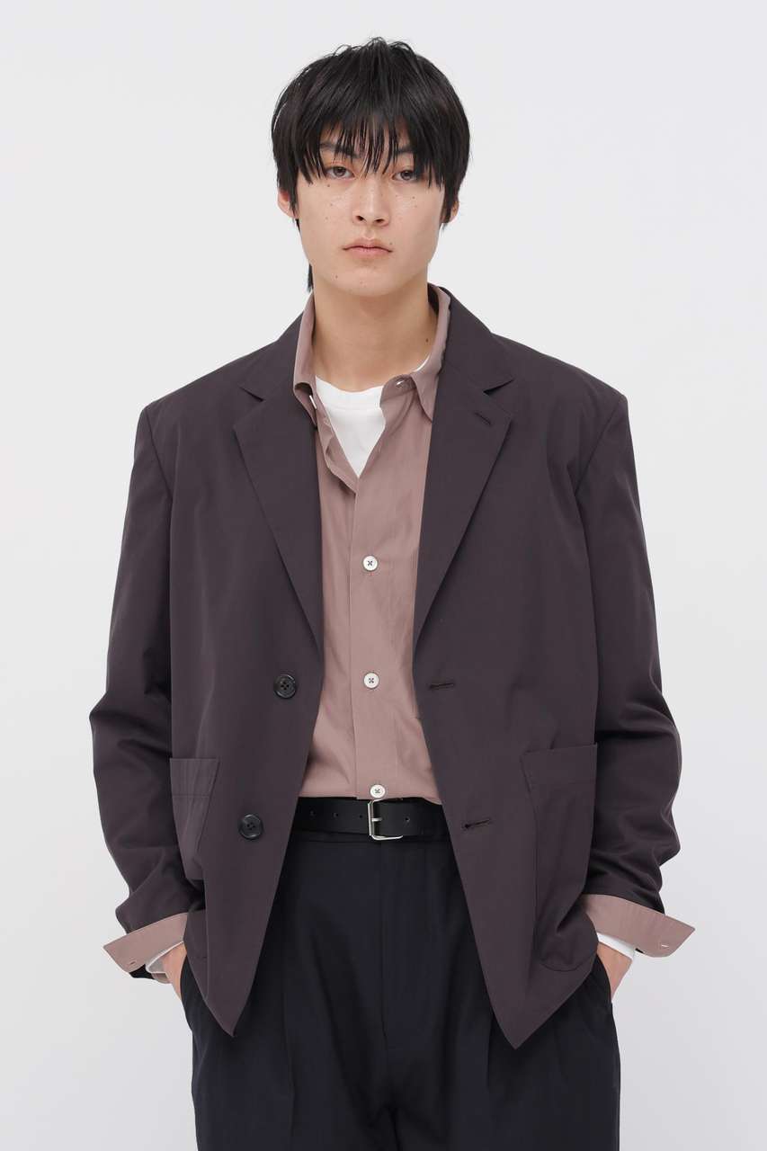 マーガレット・ハウエル メン/MARGARET HOWELL MENのCOTTON SILK PLAINWEAVE JACKET(ブラウン/5796120204)