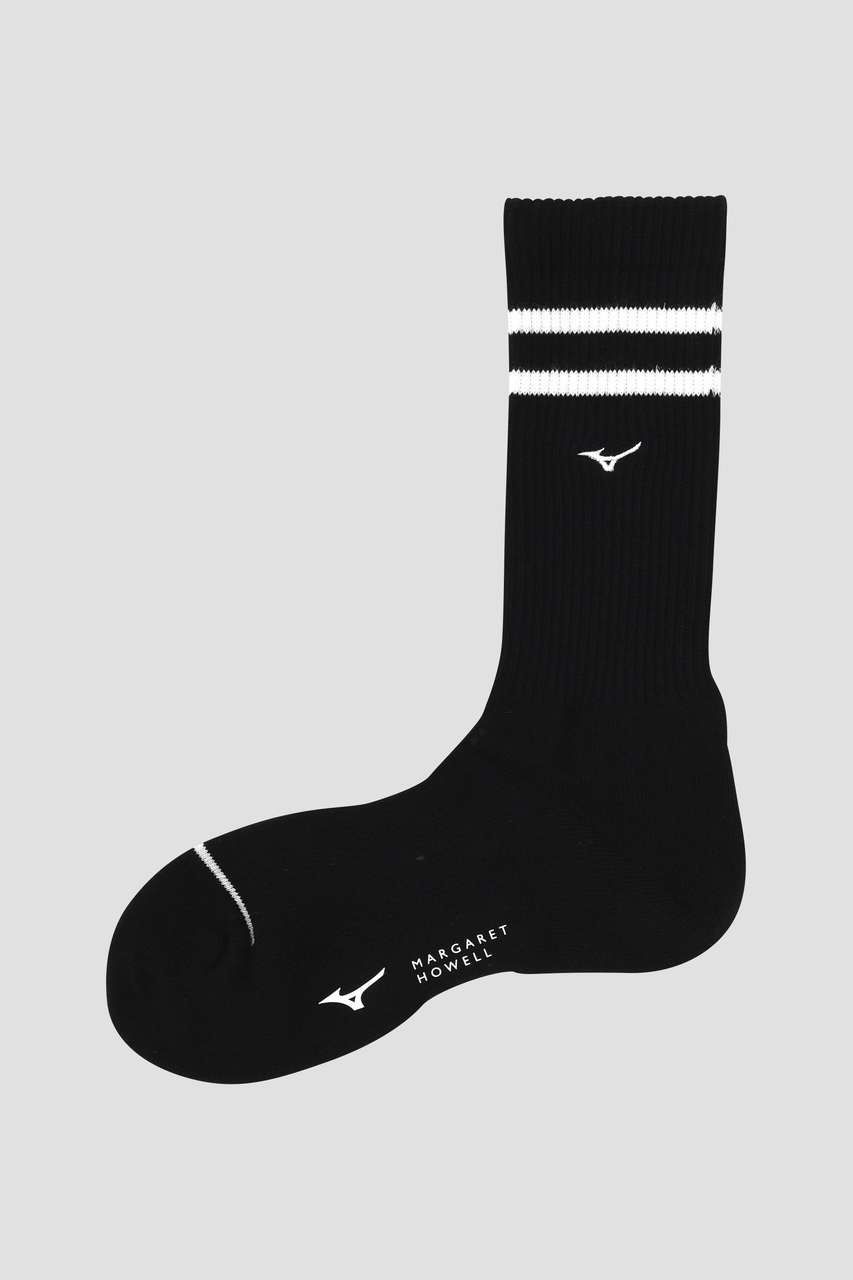 マーガレット・ハウエル メン/MARGARET HOWELL MENのSTRIPE SPORTS SOCKS(ブラック/5796135003)