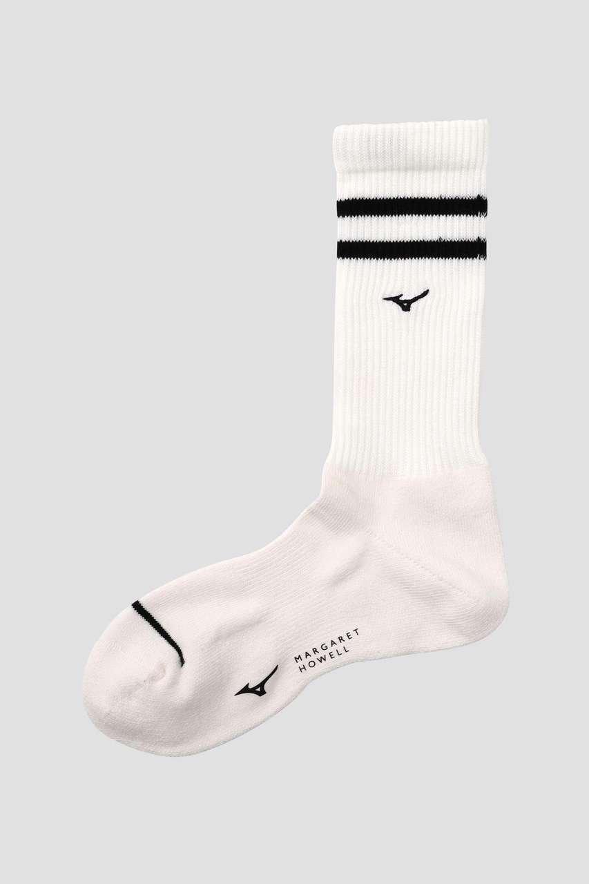 マーガレット・ハウエル メン/MARGARET HOWELL MENのSTRIPE SPORTS SOCKS(ホワイト/5796135003)