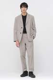 COTTON SILK PLAINWEAVE TROUSERS