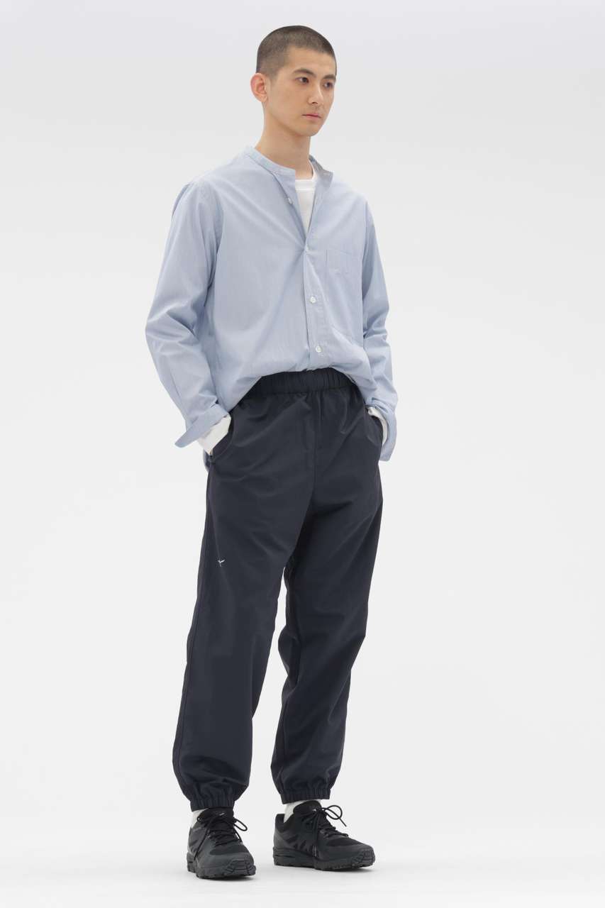 マーガレット・ハウエル メン/MARGARET HOWELL MENのWATER REPELENT NYLON POPLIN TROUSERS(ネイビー/5796145001)