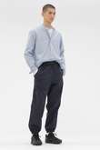 WATER REPELENT NYLON POPLIN TROUSERS