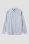 COTTON HAIRLINE STRIPE SHIRT マーガレット・ハウエル メン/MARGARET HOWELL MEN