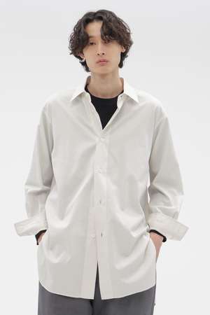 マーガレット・ハウエル メン/MARGARET HOWELL MENのFINE COTTON PIQUE SHIRTING SHIRT(110400/110403)