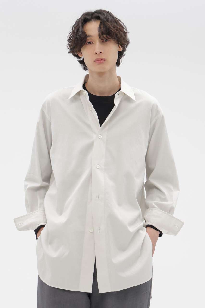 マーガレット・ハウエル メン/MARGARET HOWELL MENのFINE COTTON PIQUE SHIRTING SHIRT(ホワイト/5796150206)