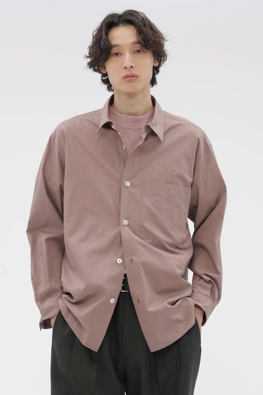 マーガレット・ハウエル メン/MARGARET HOWELL MENのFINE COTTON TWILL SHIRTING SHIRT(レッド/5796150207)
